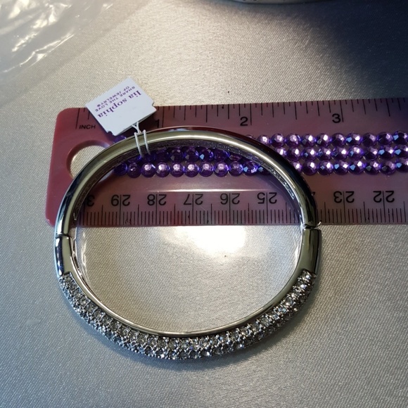 LAST 2 Left Lia Sophia LNWT Austrian Crystal brace - Picture 3 of 7